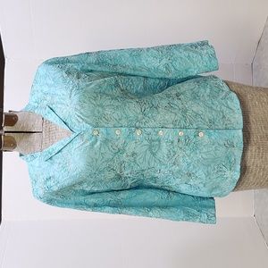 Soft turquoise blouse PL so comfy!
